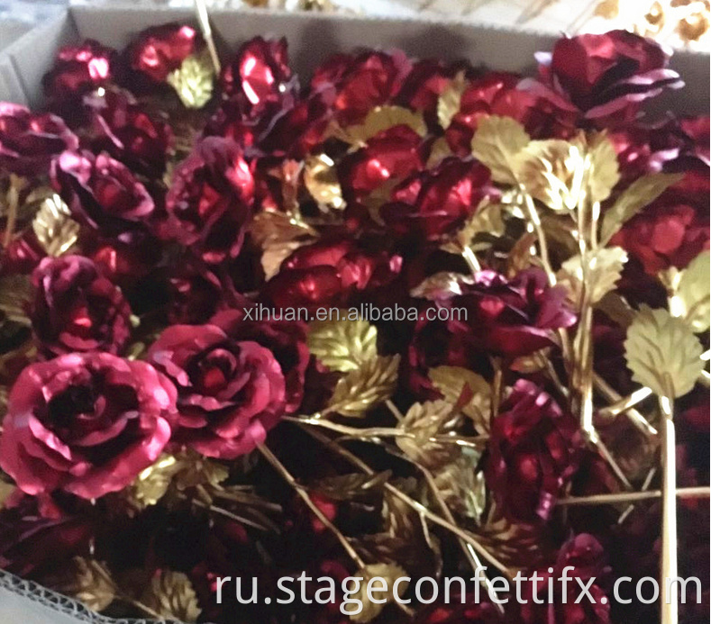 2021 Amazon Hot Sale 24k золота, покрытая розовой, вечные розы, красивые 24 -километровые золотые погруженные цветок розы